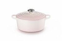 Cocotte Signature en fonte emaillee Ronde 24 cm SHELL PINK